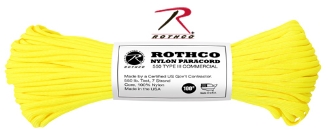 Picture of Neon Yellow - 100 Foot - 550 LB Type III Paracord