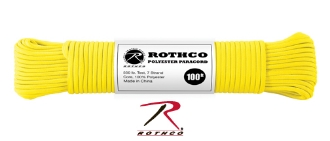 Picture of Safety Yellow - 100 Foot - 5/32 Inch - Polyester Paracord