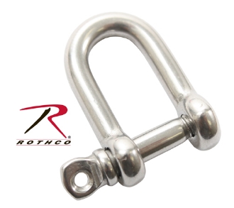 Picture of 5/32 Inch Straight D Shackle with Screw Pin  - Rothco