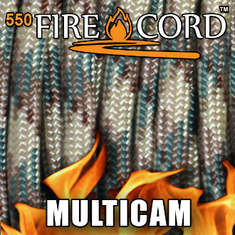 550 FireCord - MultiCam - 25 Feet by Live Fire Gear™