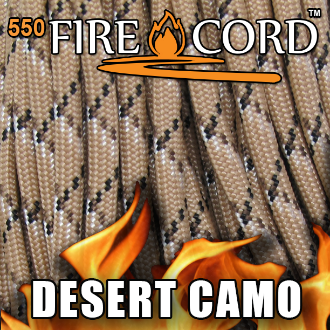 Picture of 550 FireCord - Desert Camo - 100 Feet by Live Fire Gear™