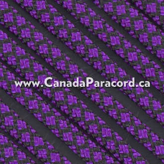 Acid Purple Diamonds - 100 Ft - 550 LB Paracord 