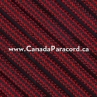 Imperial Red & Black Stripe - 100 Ft - 550 LB Cord 