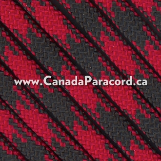 Imperial Red and Black 50/50 - 100 Ft - 550 LB Paracord
