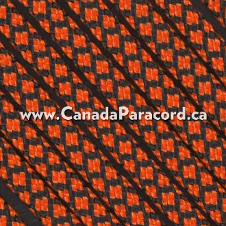 Neon Orange Diamonds - 100 Ft - 550 LB Paracord