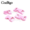 Bright Pink 3/8 Inch Curved Side Release Buckles - Various Colours - Coobigo