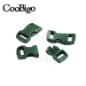 Olive Drab 3/8 Inch Curved Side Release Buckles - Various Colours - Coobigo