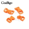 Orange 3/8 Inch Curved Side Release Buckles - Various Colours - Coobigo