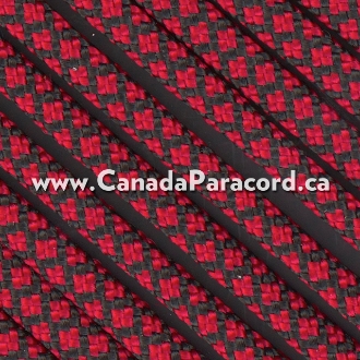 Imperial Red Diamonds - 25 Feet - 550 LB Paracord
